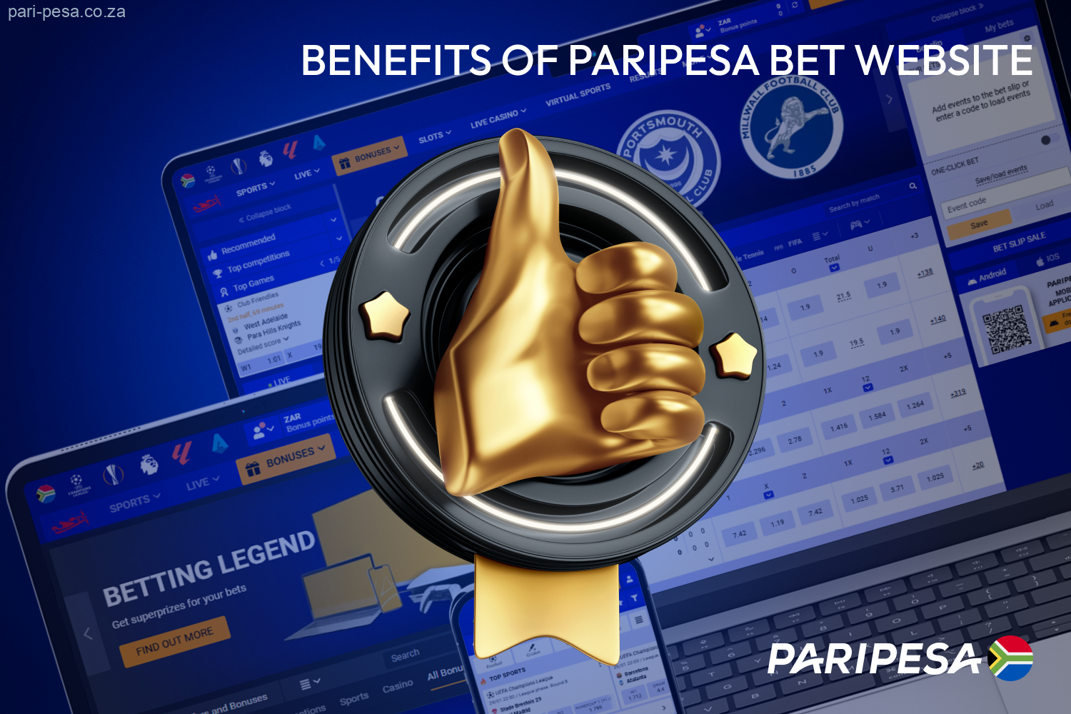 Benefits of betting on Paripesa for South African users