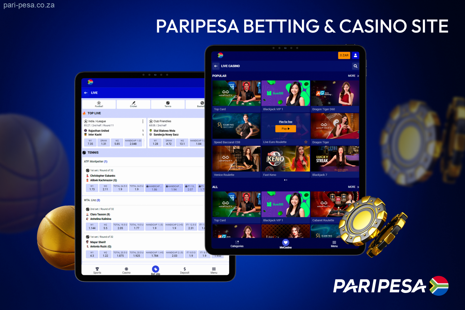 Brief review of Paripesa bookmaker and casino official site