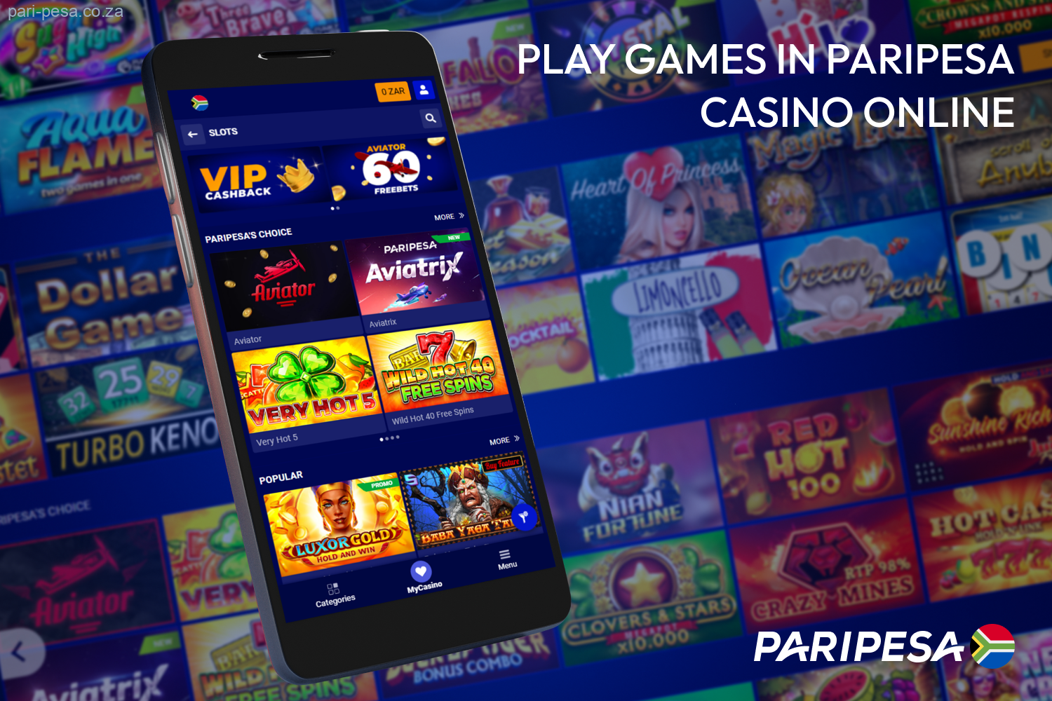 Paripesa is a great online casino with thousands of games from reputable providers